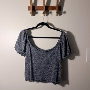 American Eagle floral crop top XL